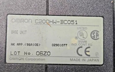 OMRON C200HW-BC051 C200HWBC051 CPU BACKPLANE BOARD C200HW SERIES