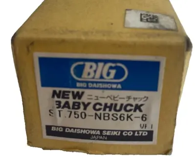 NEW BIG DAISHOWA SEIKI ST.750-NBS6K-6 BABY CHUCK SS3/4"X6NBXL6