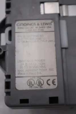 Giddings & Lewis M.1017.3140 R3 Module Stock K2103CC