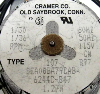 NEW CRAMER CO SEA08BA79CAB MOTOR 6244C-847 1.27W TYPE 107