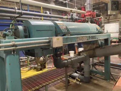 Sharples PM-38,000 Super-D-Canter centrifuge, 316SS.