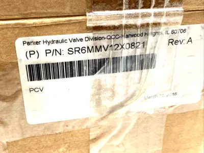 New | in-Stock Parker SR6MMV12X0821 Pump & Valve Parts Michigan US | Maverick Industrial Sales #1493922