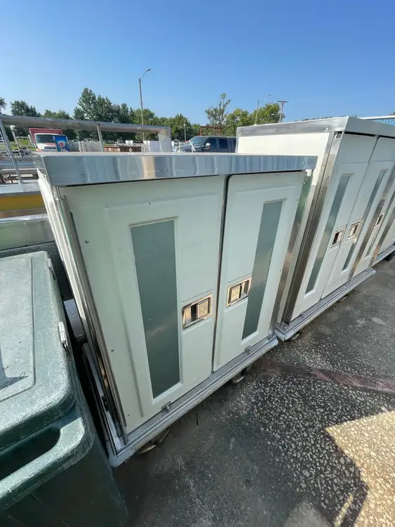 Used Falcon Restaurant Supply Used Stainless Steel Mobile 2 Door Banquet Cart - SS121 Food Storage & Transportation Illinois US | Falcon Restaurant Supply #1376022