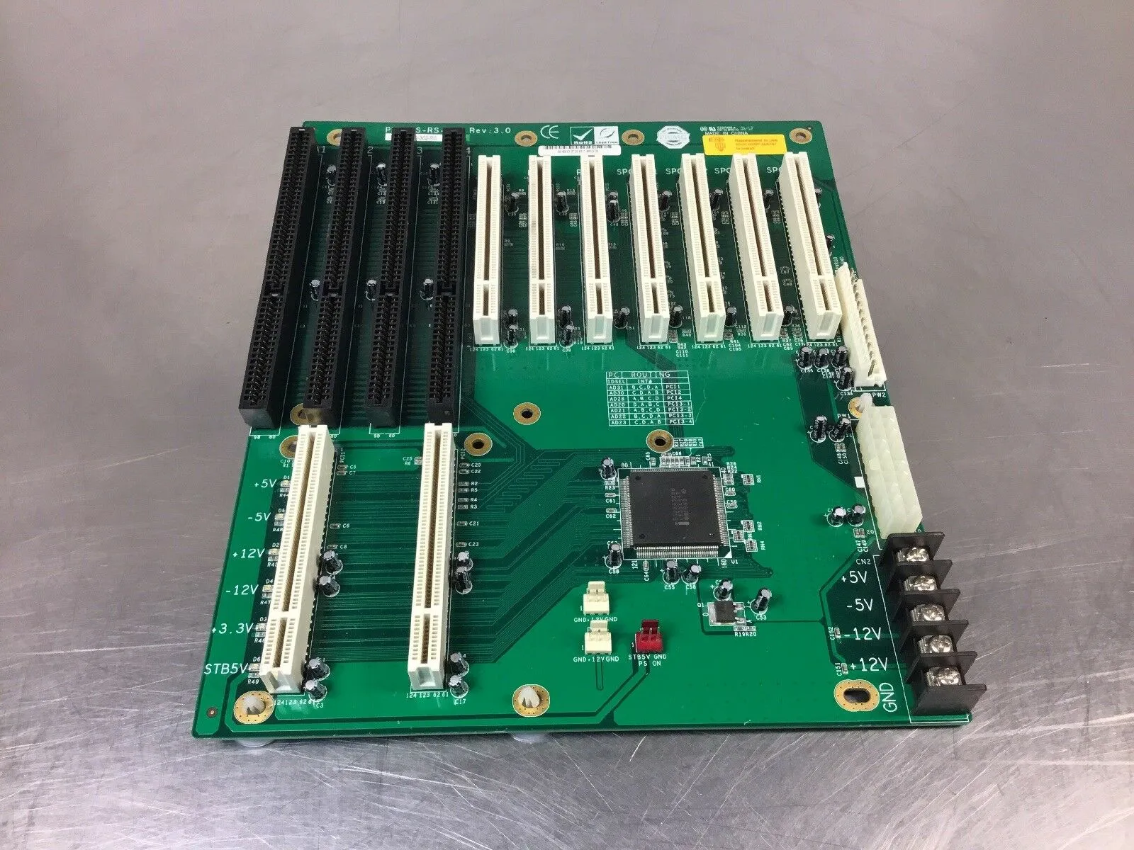 IEI PX-10S-RS-R30 Rev 3.0 Bus Passive Backplane 3E-3