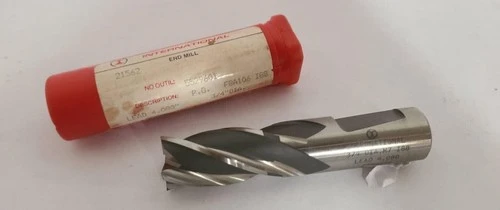 International 4 Flutes HSS High Speed Steel End Mill 3/4 Diameter