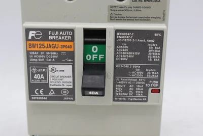 NEW FUJI ELECTRIC BW125JAGU-3P040SB