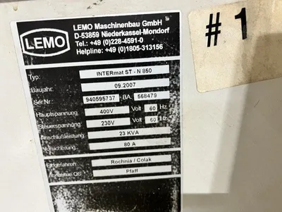 Used 2007 LEMO Intermat stn800 wicketer Bag Machines New York US | Mark One Machinery #1326568