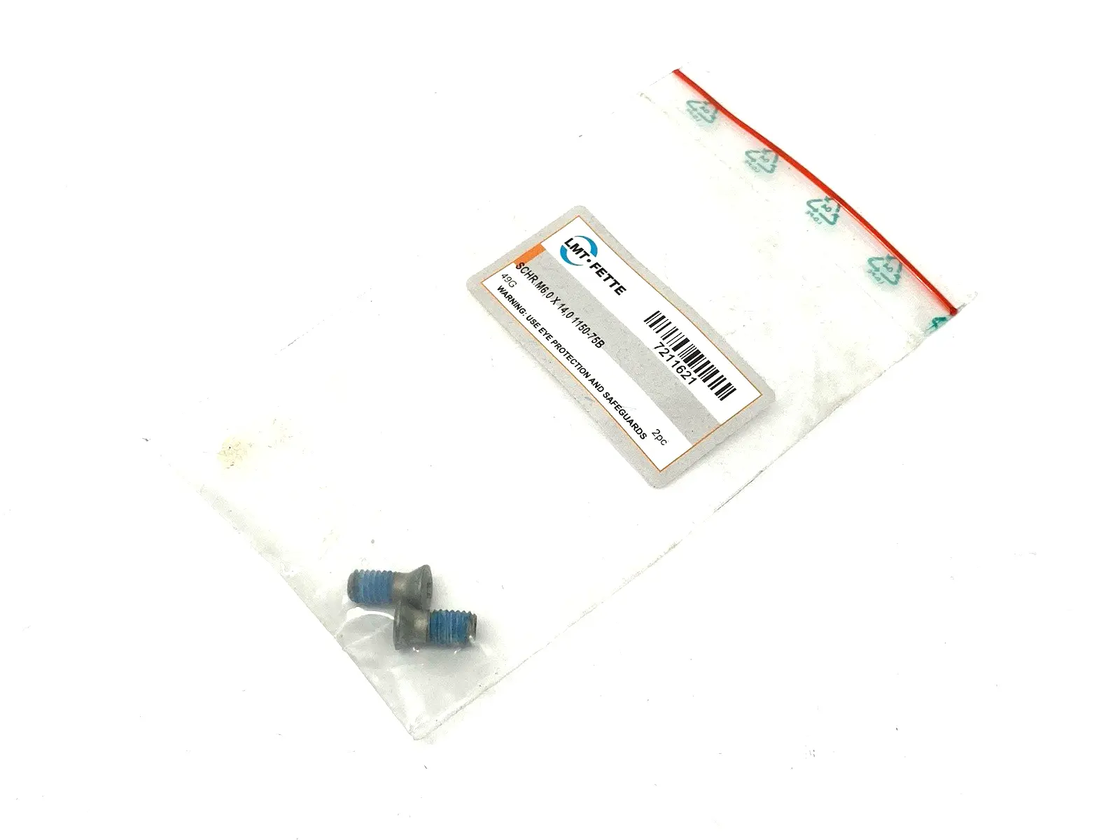 New | in-Stock LMT Fette Indexable Screw Set SCHR.M6,0X14,0 1150-75B Nuts & Screws Michigan US | Maverick Industrial Sales #1398018