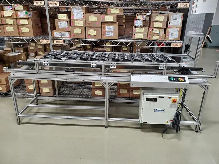 Used DYNAPACE 120" CHAIN RAIL CONVEYOR WITH COOLING FANS Conveyors Florida US | SMT Resource #484173