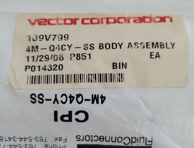NEW Parker 4M-Q4CY-SS
