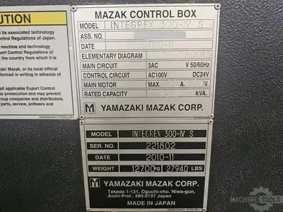 USED 2010 MAZAK INTEGREX 300 IV S