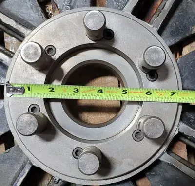 D1-6 LATHE PLATE – 14-1/2" WITH D1-6 MOUNT, 6 PINS