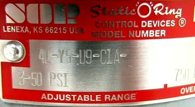NEW SOR 4L-Y5-U9-C1A PRESSURE SWITCH 4LY5U9C1A 3-50PSI