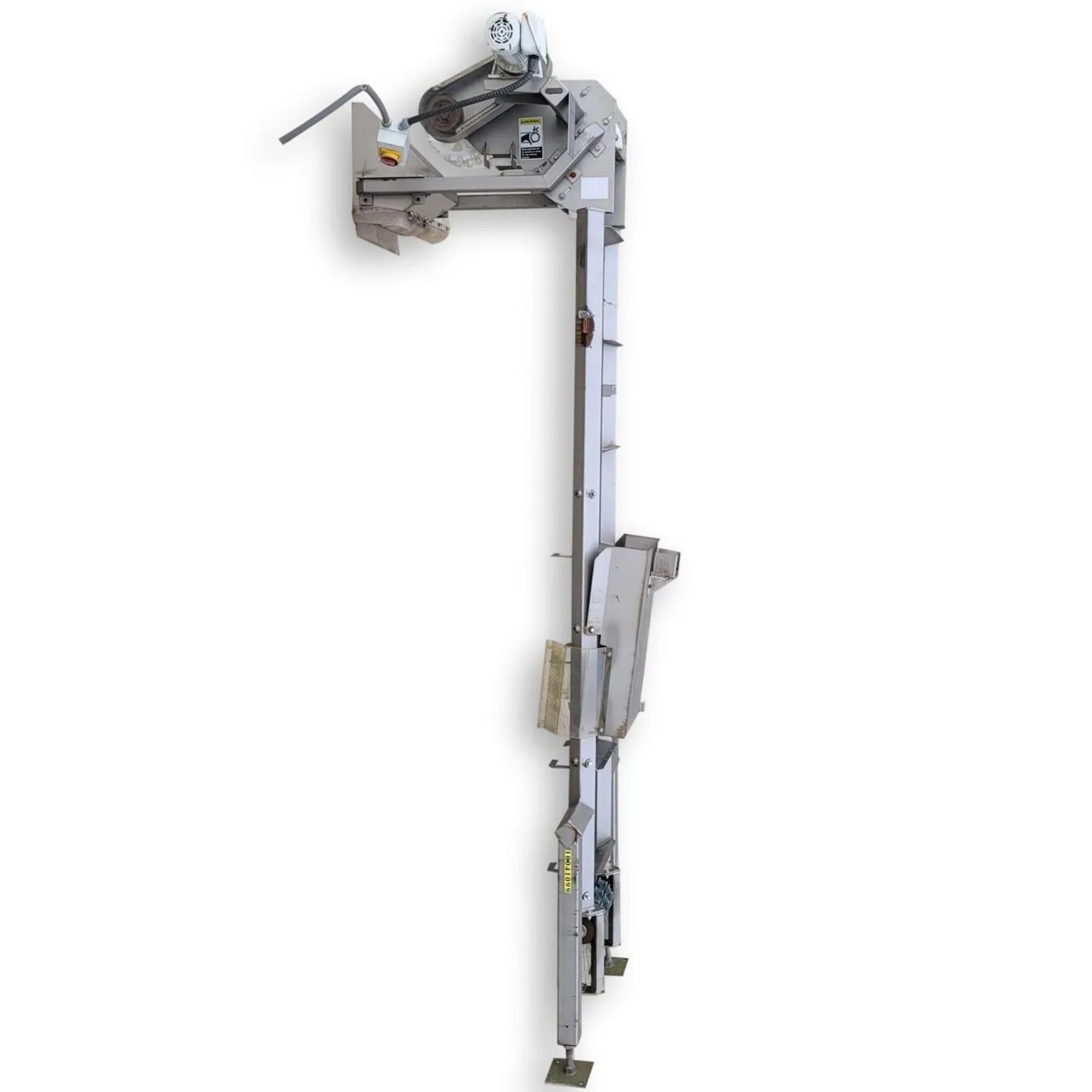 Used Smalley 11'-3" DG Vertical Bucket Lift Plastic Conveyor [PARTS]