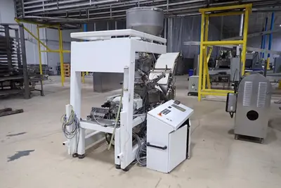 Used Stephan High Speed Mixer with Jacketed Bowl, Hopper, Conveyor, and Controls