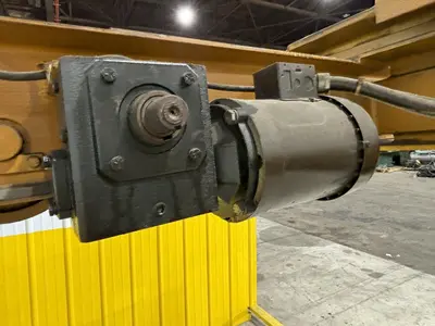 7.5 TON x 27'-4" MOVE HANDLING SYSTEMS SINGLE GIRDER BRIDGE CRANE W/ SHAW-BOX HOIST: STOCK #21010