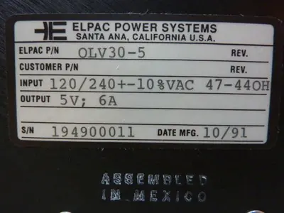 NEW ELPAC OLV30-5