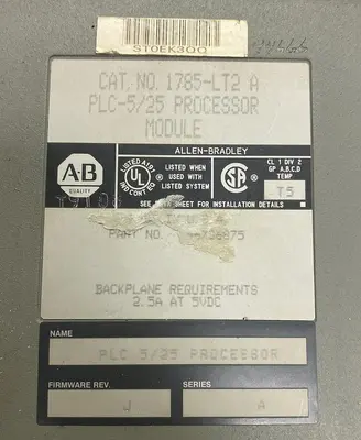 Used ALLEN-BRADLEY 1785-LT2 PLC Processors Ohio US | Surplus Asset Holdings #1239247