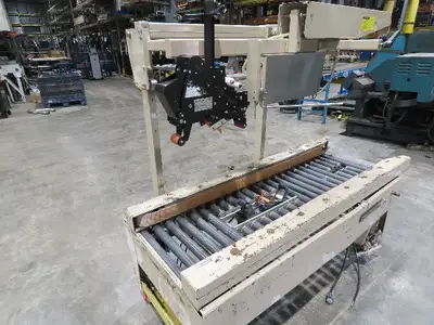 Bemistaper Dual Head Case Sealer 2" Box Tape Carton Sealing Machine Conveyor