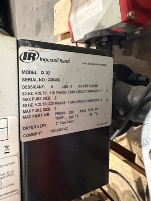 INGERSOLL RAND IX-02 INTELLIFLOW SYS. CONTRO