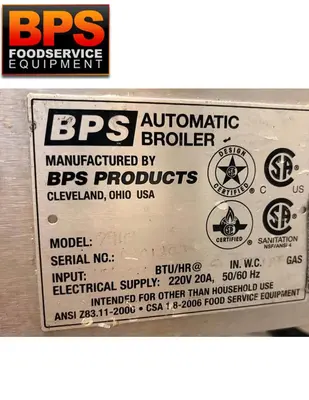Used BPS 7910 Gas Cooking Equipment British Columbia CA | Surrey Food Equipment #1343474