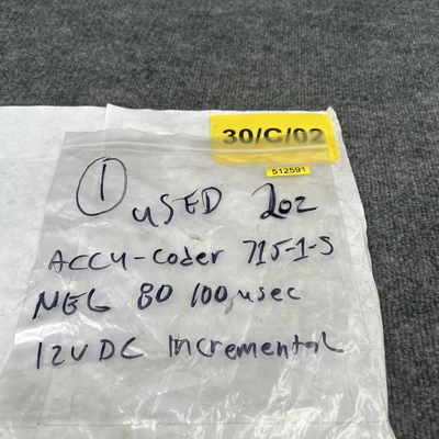 Used Accu Coder 715-1-S NEG Encoders California US | Davliegogo LLC #1706889