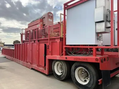 (2) Swaco CD 518 HV Slimline decanters centrifuges on trailer, Duplex SS.
