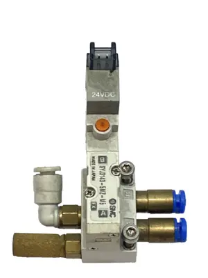 Used SMC Solenoid Valve 24VDC 5 Way Valve Base Solenoid Valves Michigan US | Maverick Industrial Sales #1397724