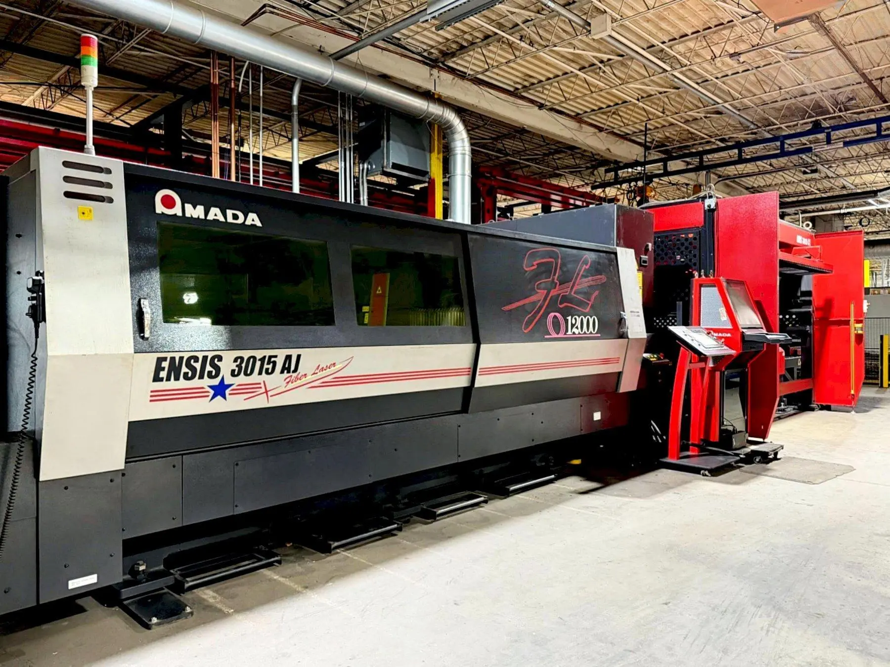 Used AMADA ENSIS 3015 AJ FIBER Laser Cutters Illinois US | Machine Factory Outlet #1262738