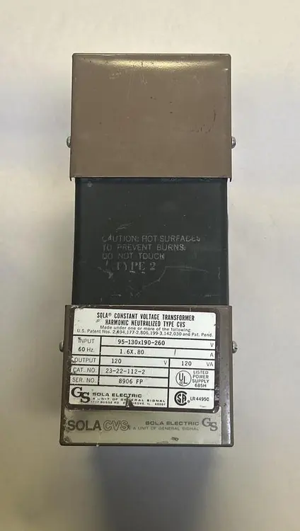 Used SOLA 23-22-112-2 Miscellaneous Equipment (Electrical & Power) | Surplus Asset Holdings #1197310