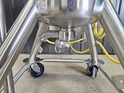 Used 10 Gallon Feldmeier Tank (Vessel), 316 Stainless Steel, with Mixer
