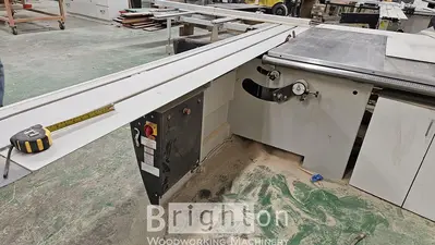 USED 2017 ROBLAND NZ 3200 USED 10FT SLIDING TABLE SAW.
