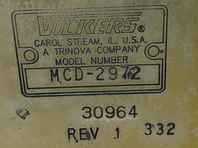 USED VICKERS MCD2972