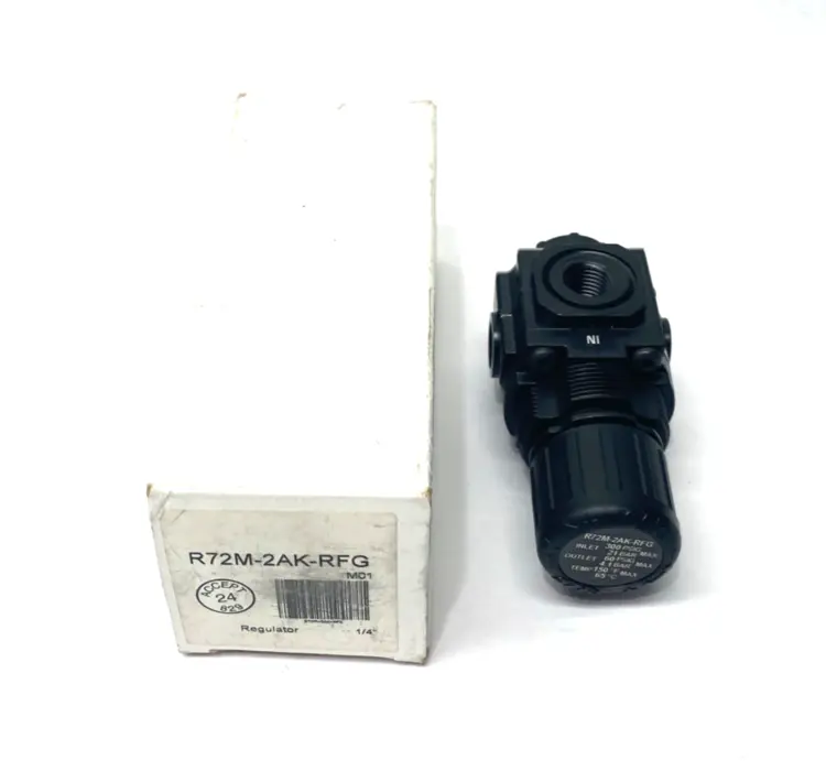 New | in-Stock IMI Norgren Excelon R72M Series Manifold Regulator 1/4" Ports Air Pressure Regulators Michigan US | Maverick Industrial Sales #1395304