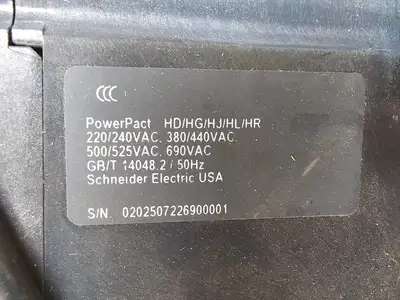 Used SCHNEIDER ELECTRIC HLA36100U53XEL Switchgears British Columbia CA | Lenmark #1427806