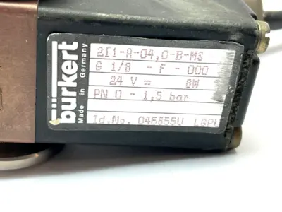 211-A-04,0-B-MS | Burkert  Fluid Control Solenoid Valve - Used