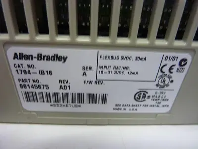 USED ALLEN BRADLEY 1794-IB16 SER A