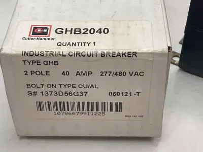 Used CUTLER-HAMMER GHB2040 Miscellaneous Equipment (Electrical & Power) Ohio US | Surplus Asset Holdings #1235481