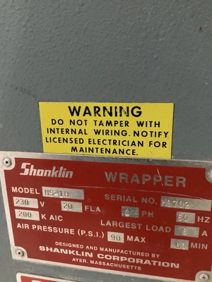 Used SHANKLIN HS-1H Other Complete Packaging Lines Michigan US | iGAM Industrial Marketplace #1366897