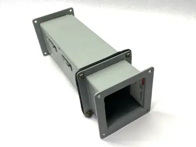 USED HOFFMAN STRAIGHT SECTION FEED-THROUGH 4X4X12" W/ F44WN3 NIPPLE WIREWAY
