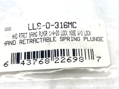 New | in-Stock S&W Manufacturing LLS-0-316, G0038521 Misc Fasteners Michigan US | Maverick Industrial Sales #1401812