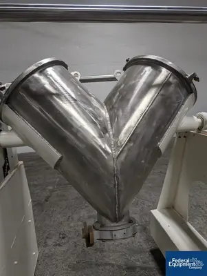 USED Patterson-Kelley 3 Cu Ft P-K Twin Shell Blender, S/S