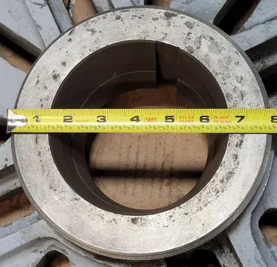 LATHE CHUCK FACE PLATE, 23.5 IN DIAMETER, L2 MOUNT