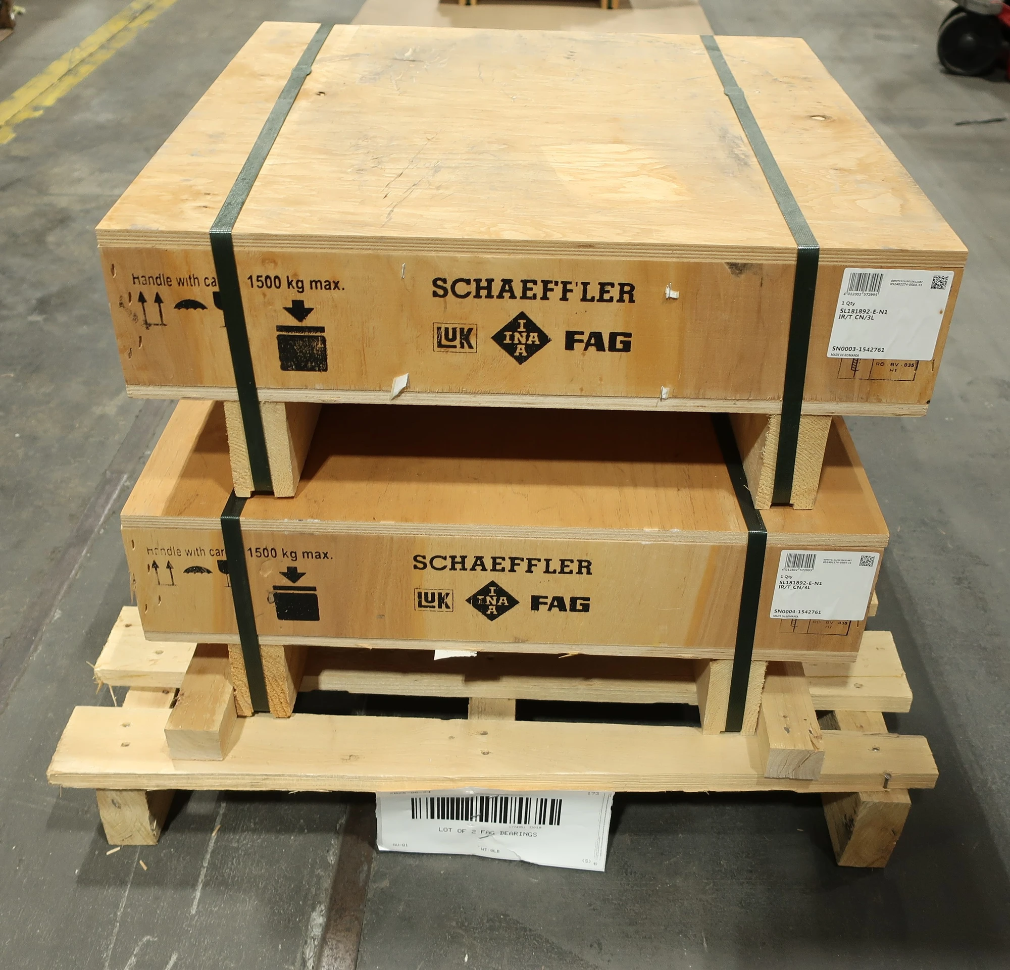 Used FAG SL181892-E-N1 Bearings Ohio US | Aucto #1306616