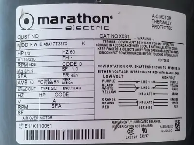 USED MARATHON ELECTRIC NOX031