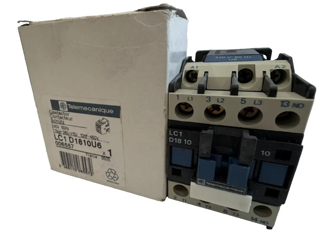 NEW TELEMECANIQUE LC1D1810U6 CONTACTOR 240V 60HZ