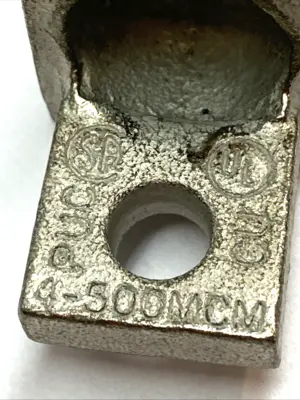 USED PENN-UNION CORP. LUG ALUMINUM 2-HOLE MECHANICAL CONNECTOR