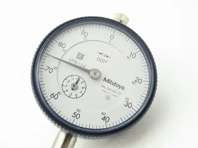 Mitutoyo 2416S-10 Dial Drop Indicator 0-100 Dial 0-1" Range .001" Grad