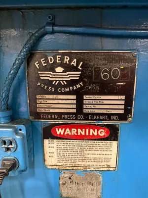 1981 FEDERAL 60 Gap Frame (OBS) Presses | Rygate LLC (2)