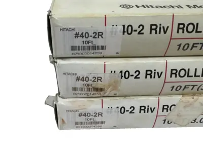 LOT OF 3 NEW HITACHI 40-2R ROLLER CHAINS 10FT 40-2 RIV